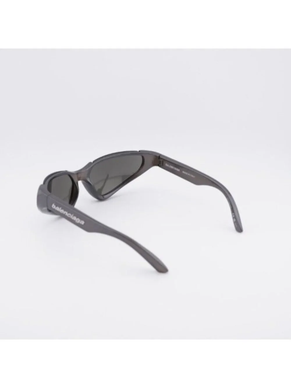 Balenciaga BB0202S 002 Unisex Sunglasses Silver Geometric Frame, Grey Lenses
